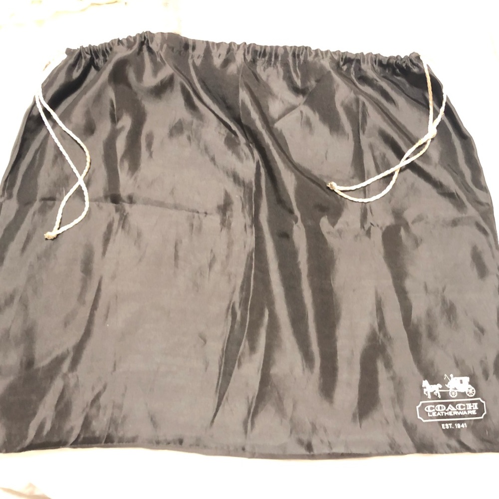 Coach Brown Large Dustbag 24” x 19” Silky Drawstring